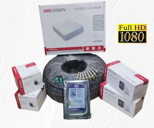 Hikvision Newest High-Performance 4 HD 1080P Full HD CCTV Cameras Full System Kit -With 8 Channel DVR & 50M Cable