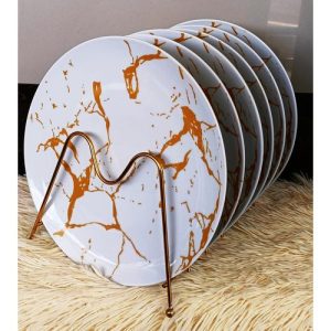 6 pcs Dinner Serving Ceramic Plates