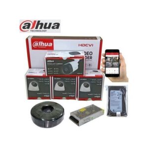 Dahua 4 CCTV Camera Full Kit 2MP 1TB + 100M Cable