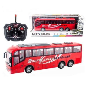 Bus Electric Remote Control Car with Light Tour Bus School City Model