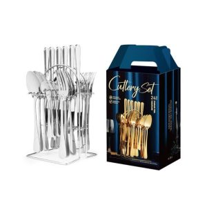 24Pcs Cutlery Set with Stand