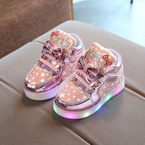 Children's Wear-Resistant Non-Slip LED Casual Sports Shoes