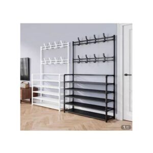 High Strength Steel Pipe 5-layer Shoe Rack and Coat Rack