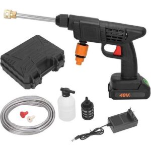 High-pressure car wash gun.