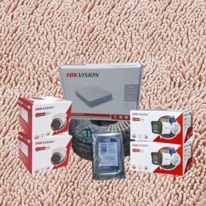 Share this product Hikvision 4 1080P Full HD Remote Viewing 2MP Hybrid Colored Night Vision Sound Capturing CCTV Cameras Complete Security Surveillance System Kit
