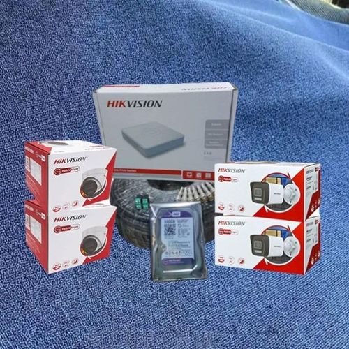 Hikvision Weatherproof 1080P Full HD 2MP Hybrid Colored Night VisionCCTV Cameras Complete Security Surveillance System Kit