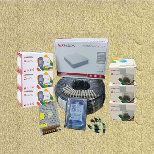 Hikvision 6 HD 1080P Full HD 2MP 24/7 Full Time Colored Night Vision CCTV Cameras Complete Security Surveillance System Kit