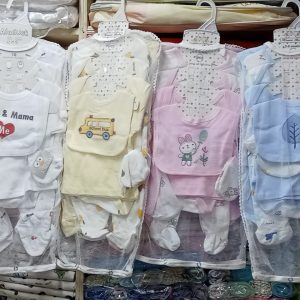 Fancy newborn receiving set cotton (8PC)