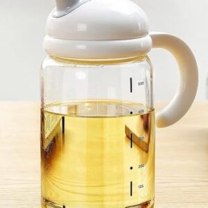 500ml Oil Jar, Autoflip Oil Dispenser, Automatic Oil Bottle, Leakproof Multifunctional Dispenser
