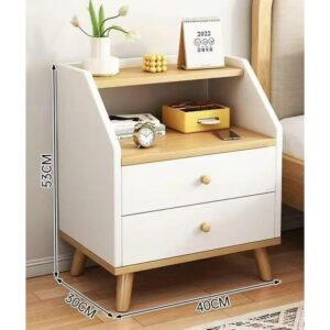Mini modern bedside storage with locker