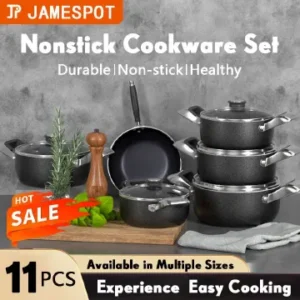 Jamespot 11PCS Aluminum Non-stick Cookware Set
