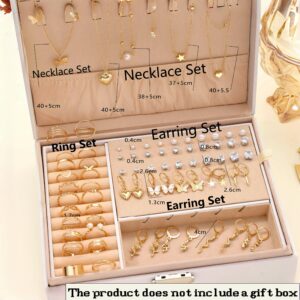 76PCS Luxury Jewelry Set Butterfly Necklace Set