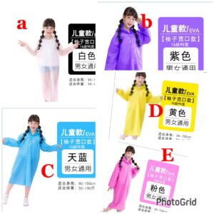 Lightweight EVA Waterproof Raincoat