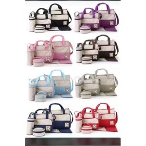 5PCS Baby Diaper Bag Set