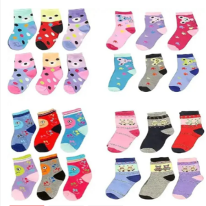 12 PCS Kids Cotton Socks (1 Dozen)