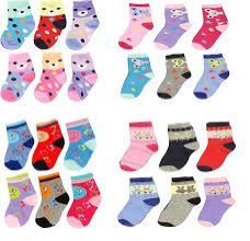 6 Pairs Cute Cotton Baby Socks (0-3 Years)