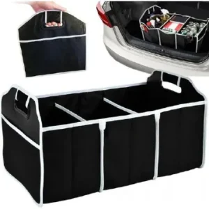 Car Boot Organizer – Foldable Storage Box with Multiple Compartments
