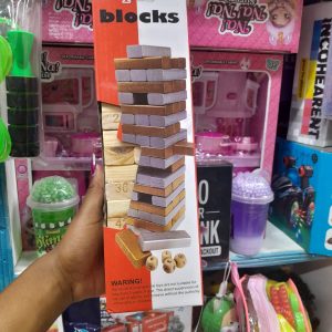 54PCS/Set Wooden Tower Building Blocks Toy Game Children Toys