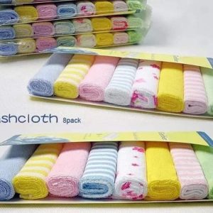 Fashion 8 Assorted Infant Newborn Bath Towel Washcloth
