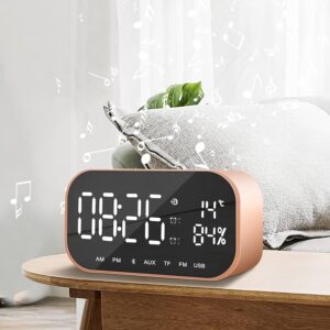 Multi Functional Bluetooth Speaker Alarm LED Clock