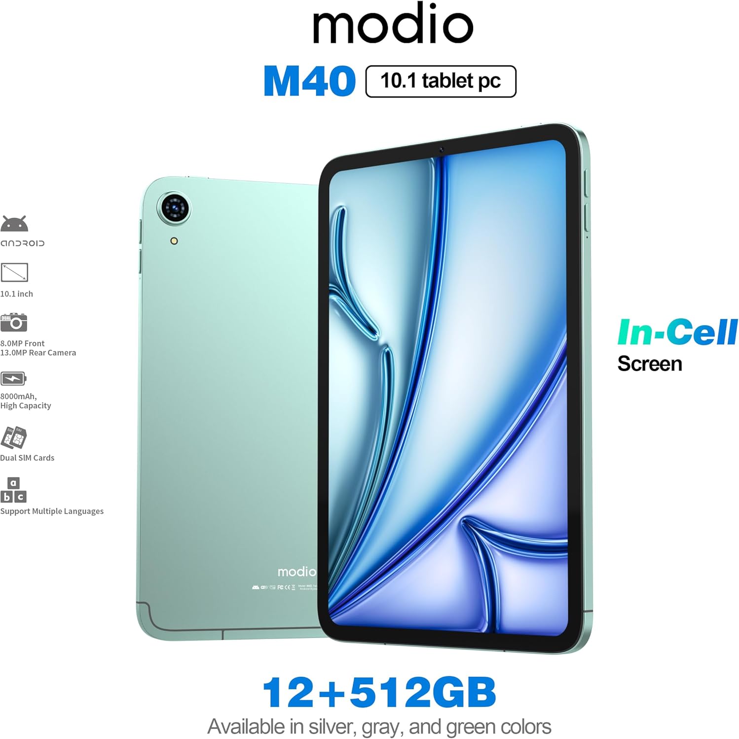 Modio M40 Android 5G Tablet - Image 2