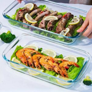 Set of 2 Signature Glass Baking Pans (1000ml each)