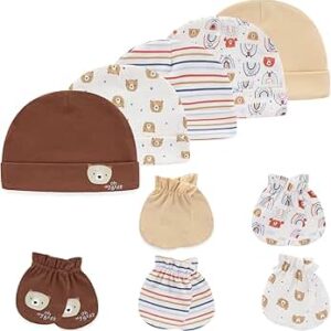 Caps & mittens 6pc set
