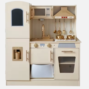 Wooden Kids Kitchen Set with Microwave