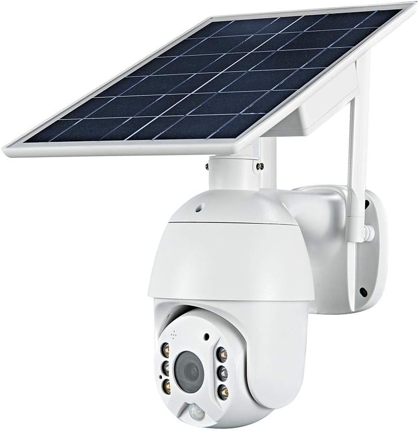 100% Wifi Wireless Solar Powered Outdoor 1080P Pan Tilt WiFi Security Camera