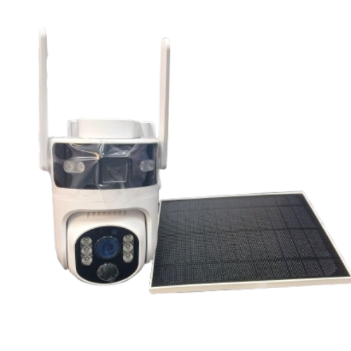 4G Solar Camera Sim card Dual Lens 12x Zoom Camera