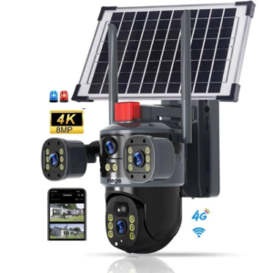 AI Dual Split Screen 4G Solar Camera