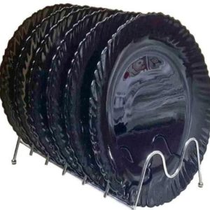 Set of 6 Signature Black Plates