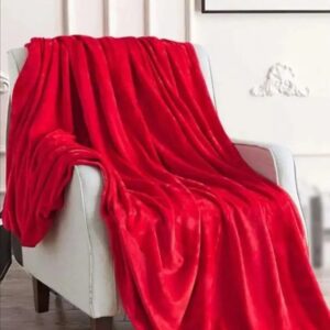 Plain fleece blanket