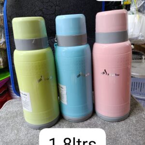 Plastic bodied thermos