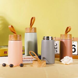Flask Strap With Bamboo Lid