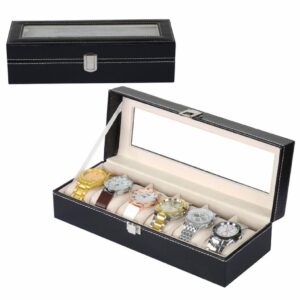 6 slot watch box
