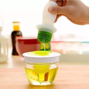 Silicone brush oil jar