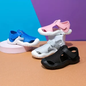 Solid Color Wear-Resistant Beach Sandals for Boys and Girls