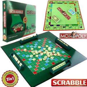 2 in 1 Monopoly and Scrabble
