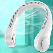 Portable rechargeable Neck hanging USB fan