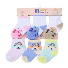 3-Pairs Newborn Baby Socks